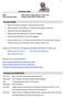 Curriculum Vitae. Personal Details. Education and Qualifications