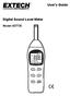 User's Guide. Digital Sound Level Meter. Model 407730