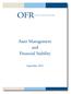 OFROFFICE OF FINANCIAL RESEARCH. Asset Management and Financial Stability