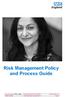 Risk Management Policy and Process Guide