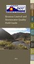 Erosion Control and Stormwater Quality Field Guide