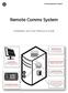 GE Measurement & Control. Remote Comms System. Installation and User Reference Guide