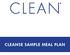 CLEANSE SAMPLE MEAL PLAN