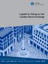 A guide to listing on the London Stock Exchange