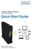 Quick Start Guide. Business Wireless Gateway. WiFi Devices. Model Number: DPC3939B. Business Wireless Gateway