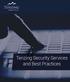 Tenzing Security Services and Best Practices