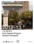 J.D./M.B.A. Dual Degree Program Student Handbook. Office of Academic Services. Updated April 24, 2012