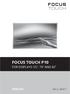 focus TOuCh P10 FOR DISPLAYS: 55, 70 AND 82 ENgliSh V01.3-2014-7