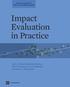 Impact Evaluation in Practice