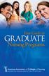 Your Guide to. Graduate. Nursing Programs