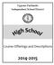 Cypress-Fairbanks Independent School District. Course Offerings and Descriptions