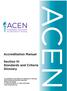 ACEN 2013 STANDARDS AND CRITERIA CLINICAL DOCTORATE