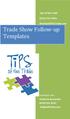 Trade Show Follow-up Templates