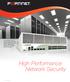 High Performance Network Security