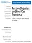 Accident Injuries and Your Car Insurance
