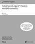 American Legacy Fusion variable annuity
