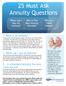 25 Must Ask Annuity Questions