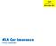 AXA Car Insurance Policy Booklet