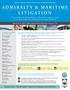 ADMIRALTY & MARITIME LITIGATION