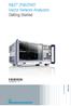 R&S ZNB/ZNBT Vector Network Analyzers Getting Started