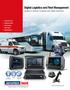 Digital Logistics and Fleet Management