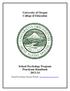 University of Oregon College of Education School Psychology Program Practicum Handbook 2013-14