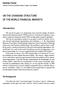 On the Changing Structure of the World Financial Markets
