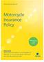 Motorcycle Insurance Policy