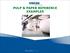 PULP & PAPER REFERENCE EXAMPLES 05/12/2013 1