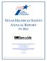 TEXAS HIGHWAY SAFETY ANNUAL REPORT