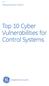 GE Measurement & Control. Top 10 Cyber Vulnerabilities for Control Systems