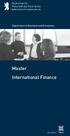 Master International Finance