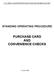 STANDING OPERATING PROCEDURE PURCHASE CARD AND CONVENIENCE CHECKS