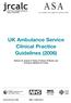 UK Ambulance Service Clinical Practice Guidelines (2006)