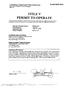TITLE V PERMIT TO OPERATE