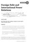 LESSON 4.2 Foreign Debt and International Power Relations. Social Security