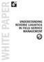 White paper. Understanding Reverse Logistics in Field Service Management