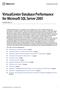 VirtualCenter Database Performance for Microsoft SQL Server 2005 VirtualCenter 2.5