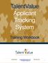 TalentValue Applicant Tracking System