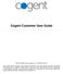 Cogent Customer User Guide