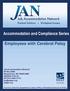 Accommodation and Compliance Series. Employees with Cerebral Palsy