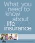 What you know about life insurance