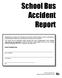 School Bus Accident Report