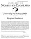 Counseling Psychology (PhD) Program Handbook