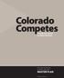 A Completion Agenda for Higher Education. Colorado Commission on Higher Education MASTER PLAN