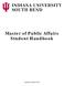 Master of Public Affairs Student Handbook