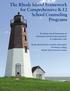 The Rhode Island Framework for Comprehensive K-12 School Counseling Programs
