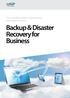 Backup & Disaster Recovery for Business
