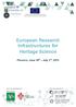 European Research Infrastructures for Heritage Science
