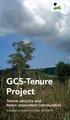 GCS-Tenure Project. Tenure security and forest-dependent communities